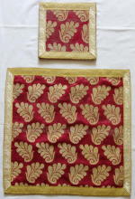 Spanish Antique Red High Mass Set of Vestments 7432